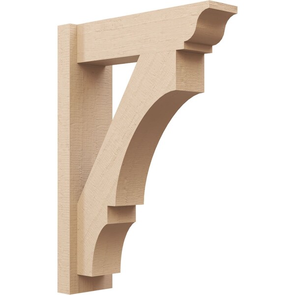 Ekena Millwork 6-in W x 20-in D x 28-in H Balboa Trad Rough Cedar Woodgrain TimberThane Outlooker, Primed Tan OUTUR060X20X28BOA04RCPR - main